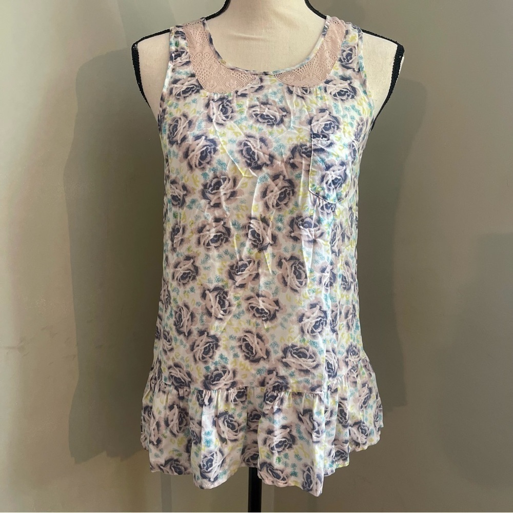 Free People | Sleeveless Floral Boho Blouse | XS​